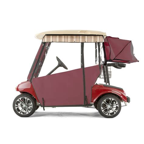 Club Car DS Golf Cart PRO-TOURING Sunbrella Track Enclosure - Burgundy - Walmart.com - Walmart.com