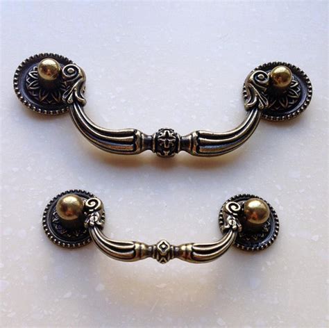 Brass Dresser Drawer Pulls Knobs Handles drop Antique Bronze