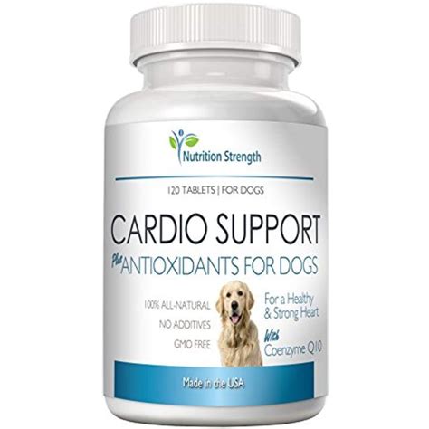 Nutrition Strength Cardio Support for Dogs Plus Antioxidant and Vitamin E for a Healthy and ...