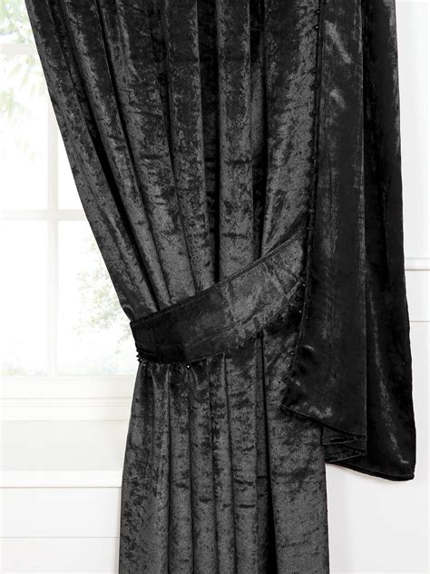 Laurence Llewellyn-Bowen Venezia black crushed velvet curtains very ...