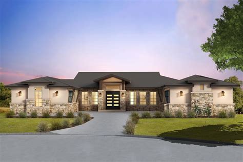 Plan 430011LY: Exclusive Hill Country House Plan with 3-Car Garage | Country house plans ...