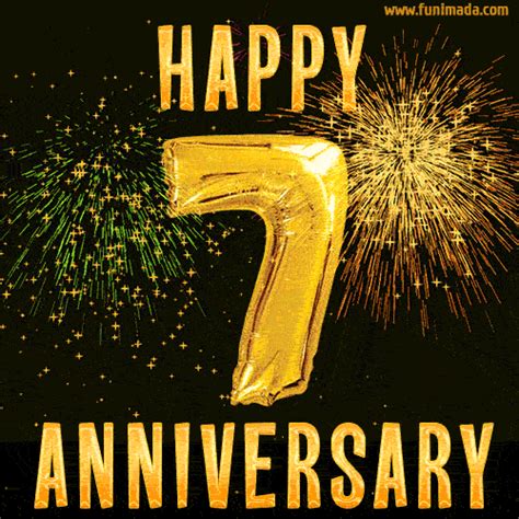 Happy 7th Anniversary GIFs | Funimada.com