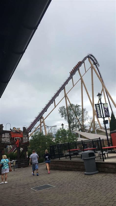 Diamondback on a rainy day : r/rollercoasters