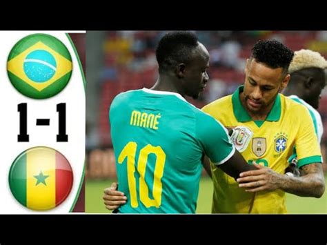 brazil vs Senegal friendly match 1-1 All Goals & Extended highlights - YouTube