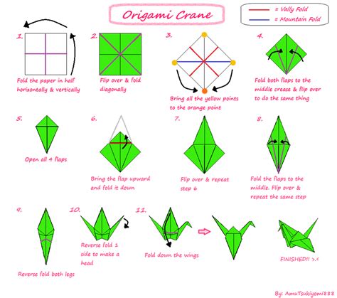 origami birds tutorial - IjaazJemimah