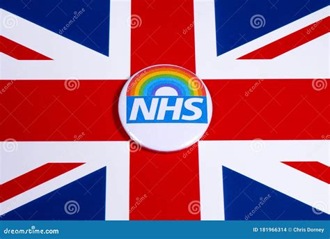 NHS Rainbow Symbol And The UK Flag Editorial Image | CartoonDealer.com ...