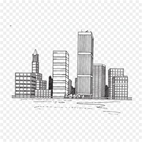 Drawing New York City Illustration Cityscape Sketch - cityscape png download - 1200*1200 - Free ...