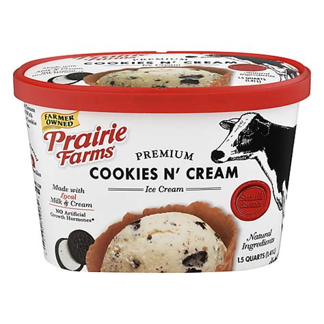 Prairie Farms Cookies N` Cream Ice Cream | Ice Cream | Houchen's My IGA