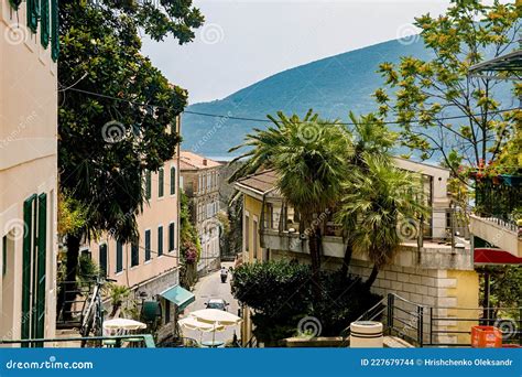 Street in the Old Town in Herceg Novi Editorial Stock Image - Image of ...