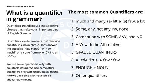 Quantifiers - Word Coach