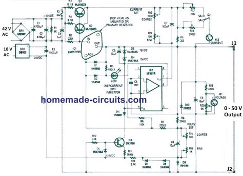 Laboratory Power Supply Circuit - Homemade Circuit Projects