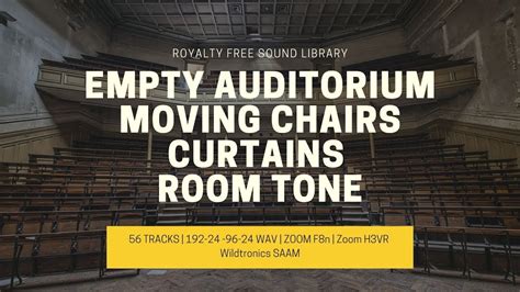 ROOM TONE SOUND EFFECTS Auditorium! Moving Chairs Sound Effects! Stage Curtains. - YouTube