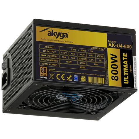 Power Supply ATX AK-U4-800 800W 80+ Bronze