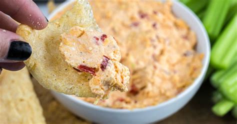 Easy Keto Pimento Cheese Dip (Pork Rinds New BFF) - Hip2Keto