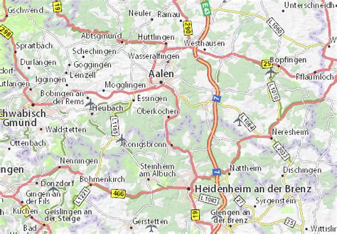 MICHELIN Oberkochen map - ViaMichelin