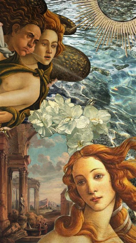 Aphrodite Painting, Venus Painting, Art Painting, Birth Of Venus Wallpaper Iphone, Iphone ...