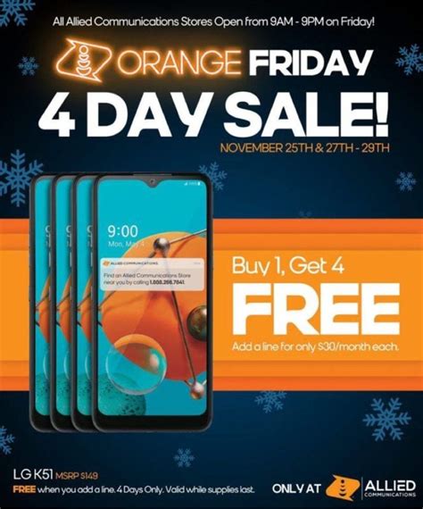 Boost Mobile's Orange Friday Deals Include Buy 1 Get 4 Free Phones, New Offer 3-Lines For $90