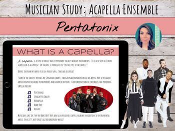 Pentatonix Acapella Ensemble | Musician Study Listening Unit | TPT