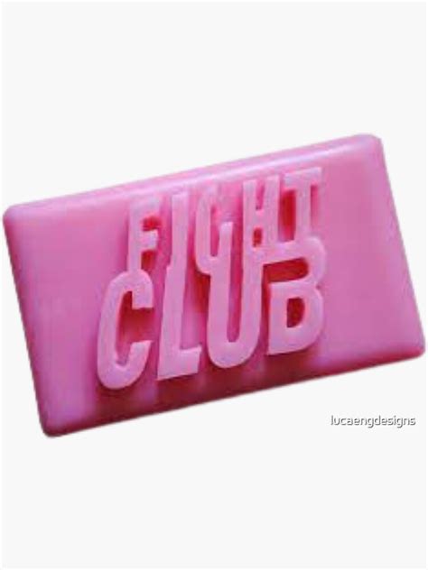 "Fight Club Soap Logo" Sticker for Sale by lucaengdesigns | Redbubble