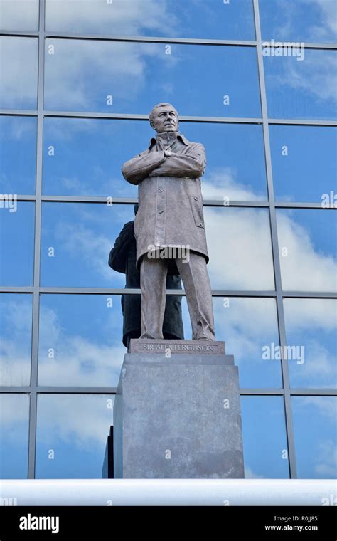 Sir Alex Ferguson Statue Outside Old Trafford, Home of Manchester ...