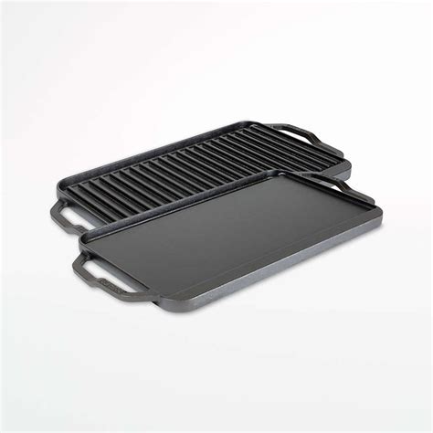 Lodge Chef Collection Seasoned Cast Iron Double Burner Reversible Grill/Griddle + Reviews ...