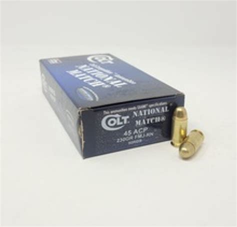 DoubleTap 45 ACP Ammunition Colt Competition DT45ACP230FMJ50 230 Grain ...