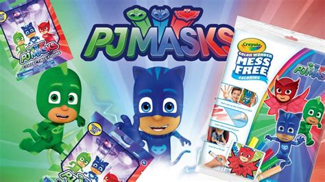 PJ Masks Crayola Mess Free Coloring Book Surprise Packages - YouTube