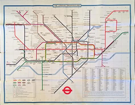 1977 London Underground quad-royal POSTER MAP designed by Paul Garbutt. Shows the Jubilee Line un