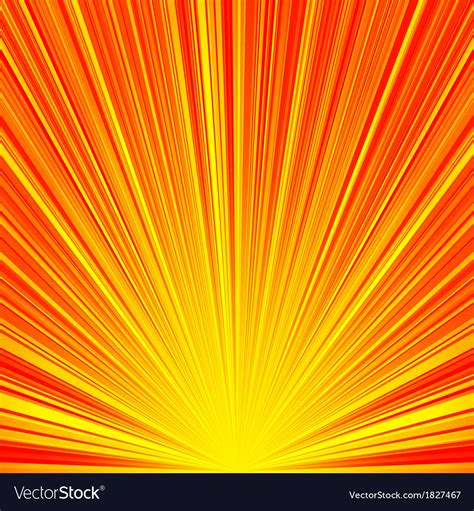 Abstract red and orange stripes burst background Vector Image