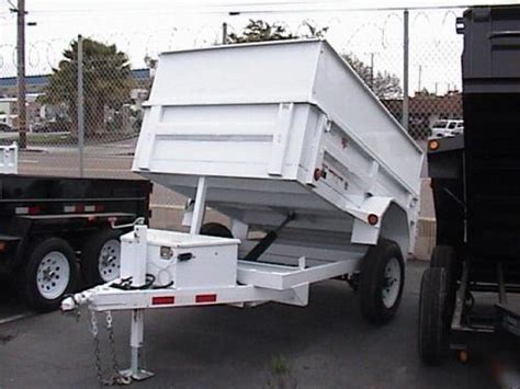 5K single axle pj dump, 5X8 white dumptrailer socal