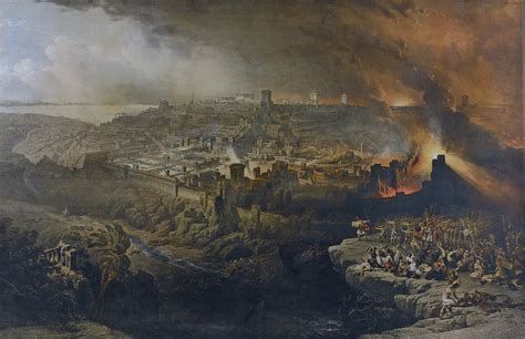 "The Destruction of Jerusalem" by David Roberts [4000x2588]. Interesting use of smoke and ...