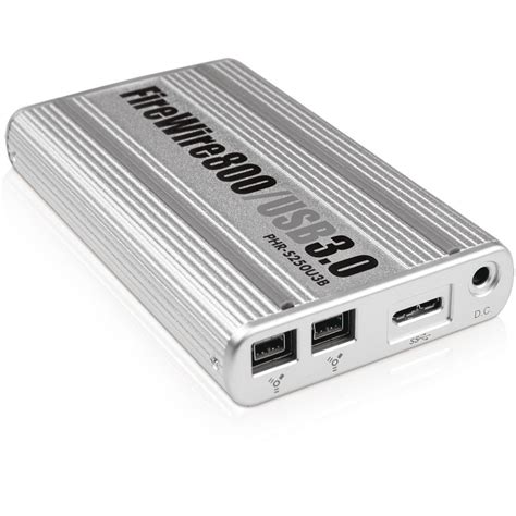 Macally 2.5" USB 3.0 / FireWire 800 Aluminum PHR-S250U3B