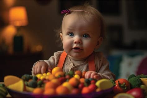 Premium AI Image | healthy eating children enjoy food