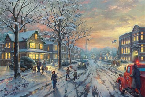 Thomas Kinkade Winter - Winter Photo (40843261) - Fanpop