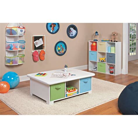 ClosetMaid Toddler Kids Desk Activity Table w/ Storage for Books and Toys, White - Walmart.com ...