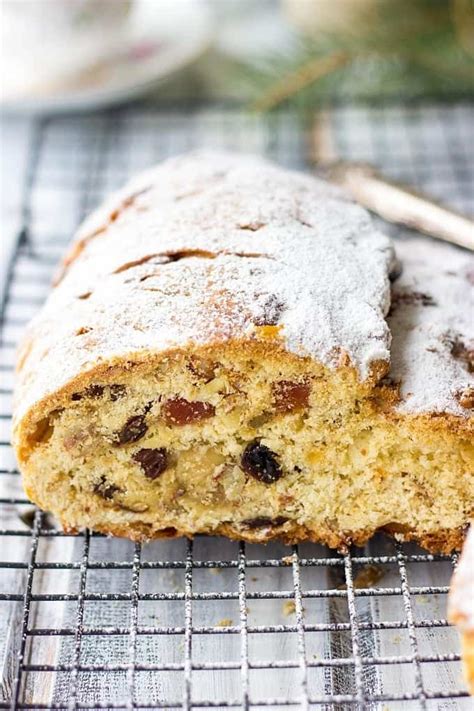 German Christmas Cake (Stollen Recipe) - Lavender & Macarons