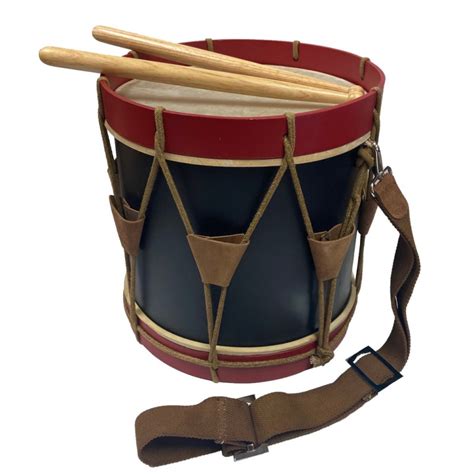 16" Authentic Drum Civil-Revolutionary War Era Red and Blue Wooden ...