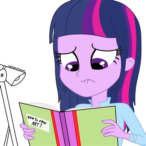 Twilight sparkle - Reading a book by letupita777 on DeviantArt