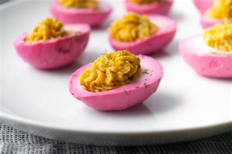 Pickled Beet Deviled Eggs : Jawns I Cooked