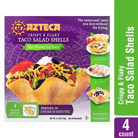 Azteca® Bake & Fill Crispy & Flakey Taco Salad Shells with Formers, 4 ct / 6.2 oz - Pick ‘n Save