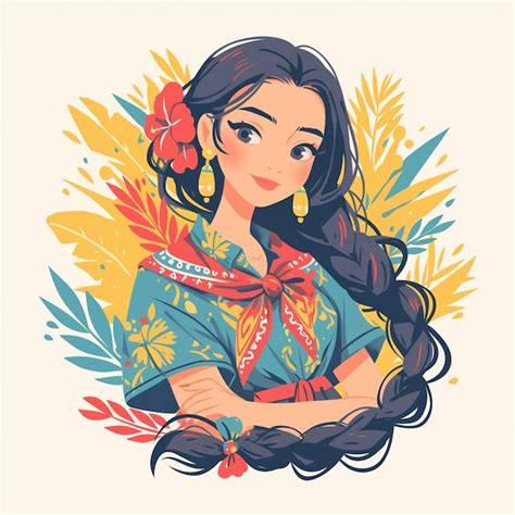 Premium Vector | Filipino Woman in Traditional Kundiman Singers Outfit