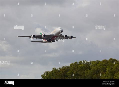 Airbus A380 at take off Stock Photo - Alamy