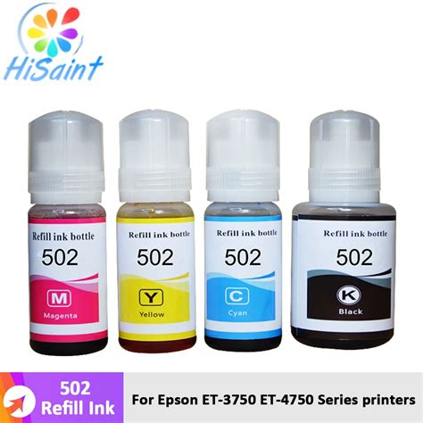 Aliexpress.com : Buy Hisaint for Epson T502 Ink Refill Kit for Epson ECOTANK ET 2700 ET 2750 ET ...