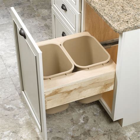 To replace trash compactor | Custom wood cabinets, Trash can, Custom cabinet doors