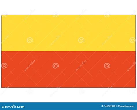 Flag of the City of Prague stock vector. Illustration of ensign - 146862948