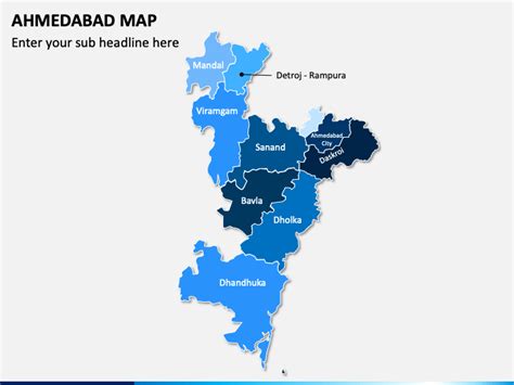 Ahmedabad Map for PowerPoint and Google Slides - PPT Slides