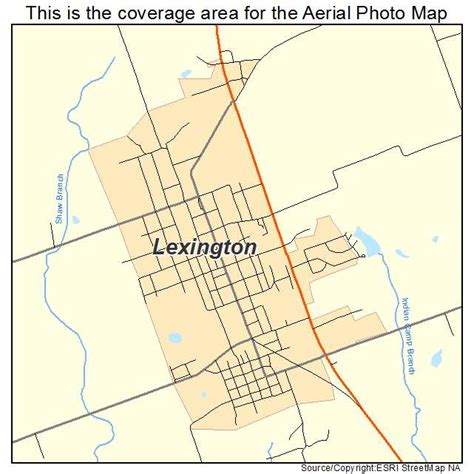 Aerial Photography Map of Lexington, TX Texas