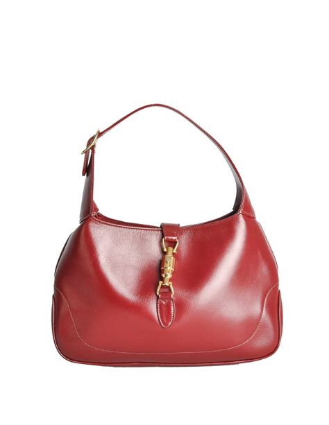 Gucci Vintage 1960s Maroon Jackie O Handbag - from Amarcord Vintage Fashion