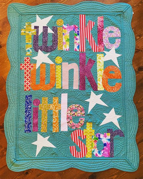 Twinkle Twinkle Little Star Baby Quilt, Baby Blanket, Baby Gift, Baby Boy, Baby Girl, Raw Edge ...