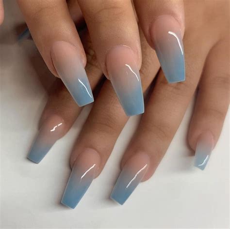 No Children on Instagram: “Baby blue ombré with glow in dark I love 💙 # ...